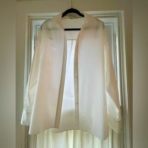 Favorite Daughter Oversized White Button Down, Size S